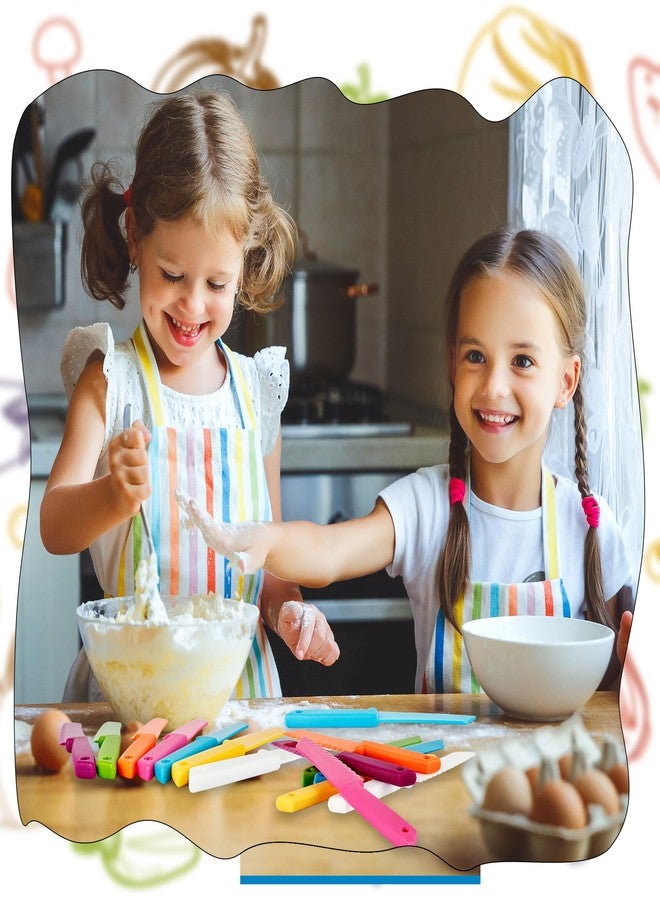 Drayear 21 Pcs Kids Plastic Knives for Cutting Kids Plastic Kitchen Knives Safe Cooking Tools for Toddlers Kid Play Kitchen Cooking Class Learning Kitchens Set, 7 Colors - Image 4